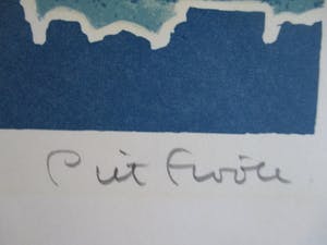 Piet Fioole - Zeefdruk Lucht boven R kopen? Bied vanaf 34!
