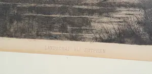 Jan Hillebrand Wijsmuller - ets: "Landschap bij Zutphen" gesign. in de plaat J.H. Wijsmuller kopen? Bied vanaf 20!