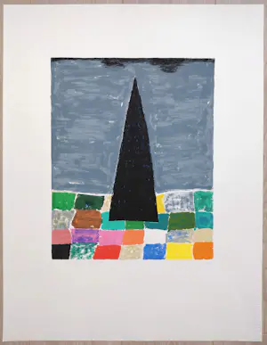 Harrie Gerritz - De zwarte toren, zeefdruk kopen? Bied vanaf 75!