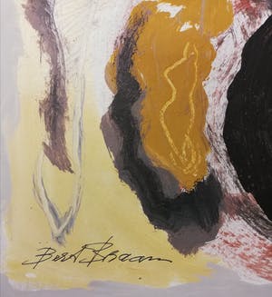 Bert Braam - 2 abstracte schilderijen kopen? Bied vanaf 1!