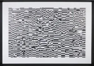 AcheterPim Lenos - Gemengde techniek op papier, Zonder titel - Ingelijst (Groot)? Enchérissez de 1!