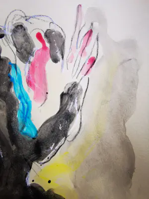 Jan Sierhuis - Tekening krijt/acryl - Dansende vrouw kopen? Bied vanaf 1!