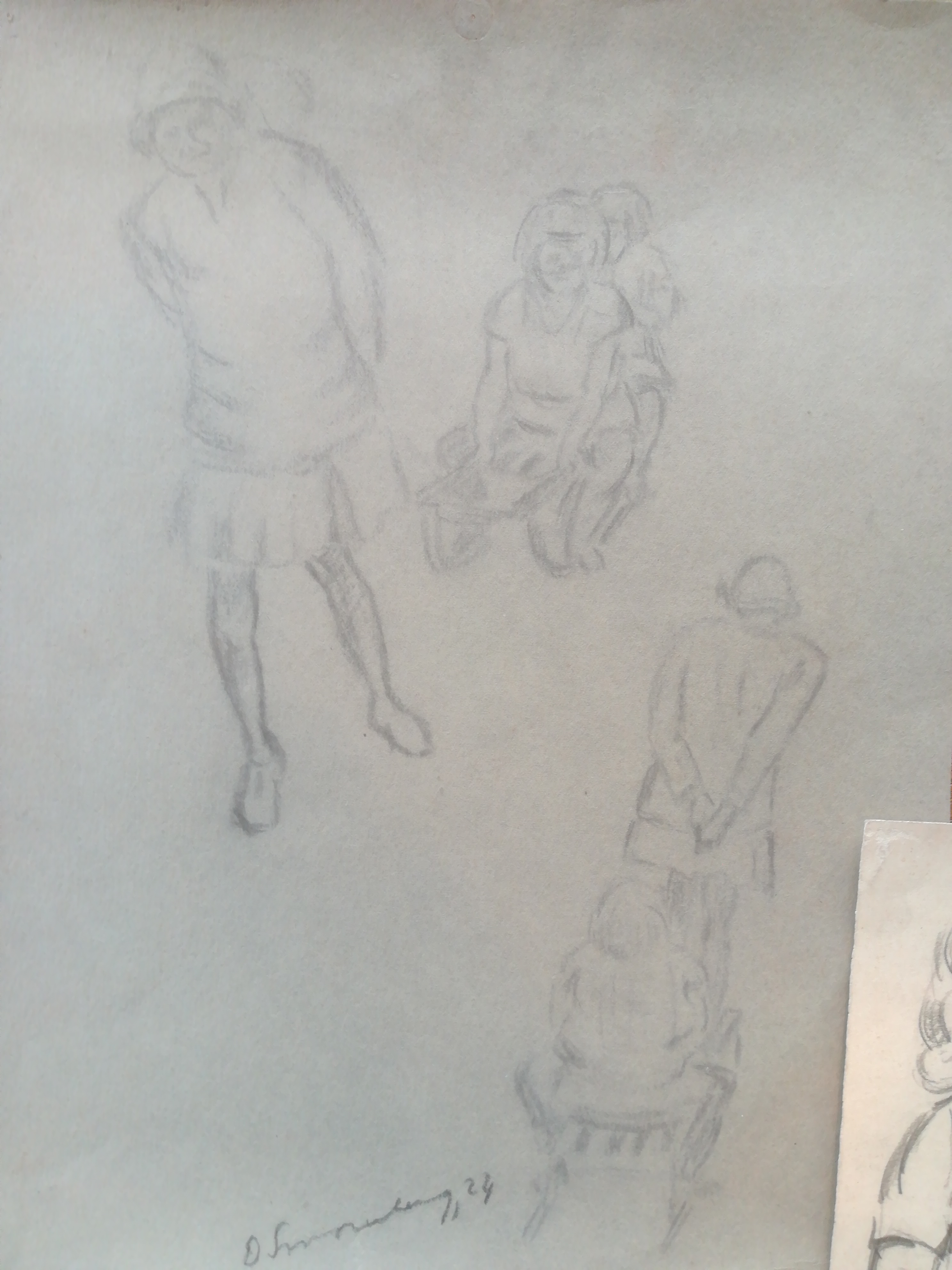 Dirk Smorenberg - 4 gesigneerde tekeningen, diverse formaten kopen? Bied vanaf 1!