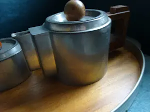 Meine Huisenga - Zeldzame onderdelen Art Deco servies Daalderop tin kopen? Bied vanaf 75!