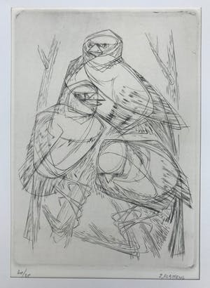 Jan Flameng - 4 prachtige gesigneerde en genummerde etsen - oplage 30 kopen? Bied vanaf 65!