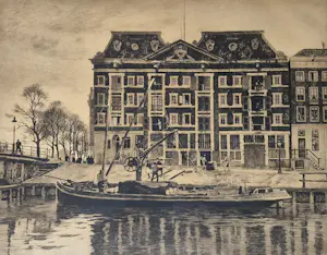 Willem Witsen - ets, West-Indisch Huis Amsterdam, gesigneerd kaufen? Bieten Sie von 850!