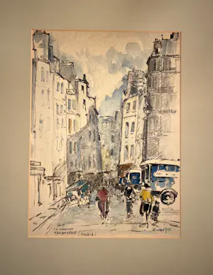 Buy Albert Zwartjes - Rue la grande Truanderie (Paris)? Bid from 65!