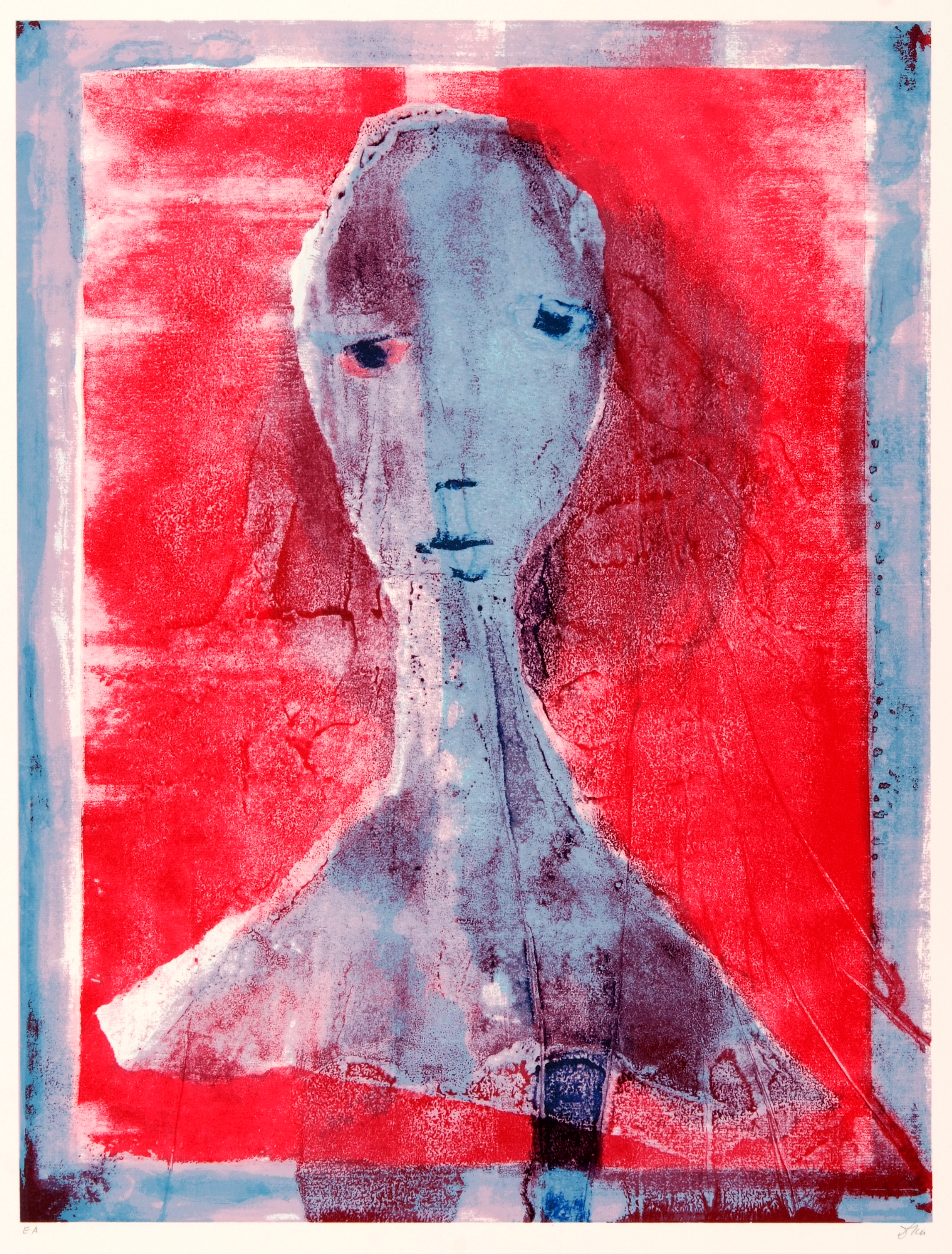 Dries van den Broeck - Portret in Rood kopen? Bied vanaf 60!