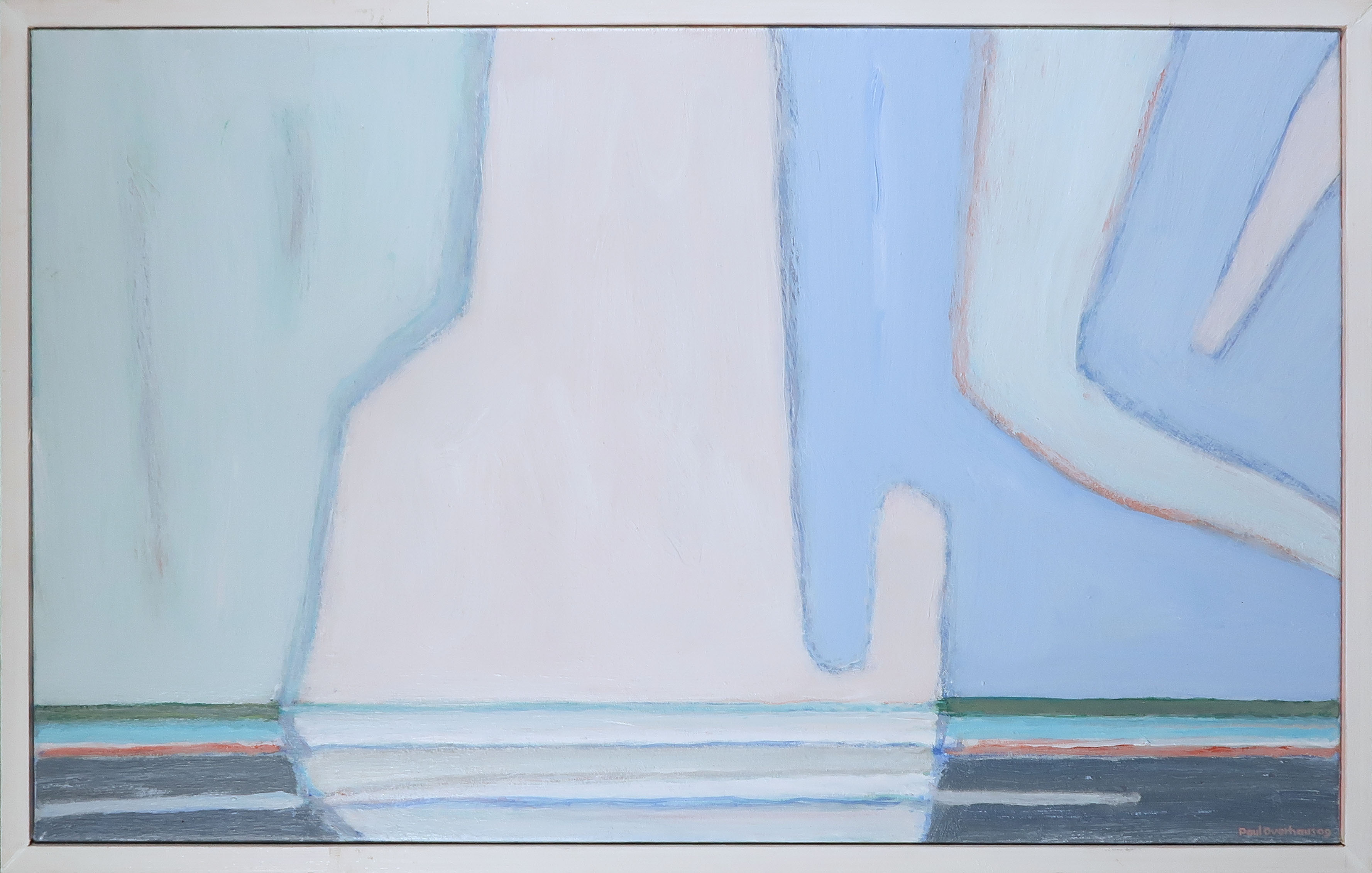 Paul Overhaus - Acryl op doek, Eindig oneindig 24 - Ingelijst verkocht voor € 90!