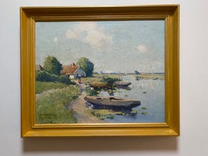 Niet of onleesbaar gesigneerd - Hollands waterlandschap kopen? Bied vanaf 1!