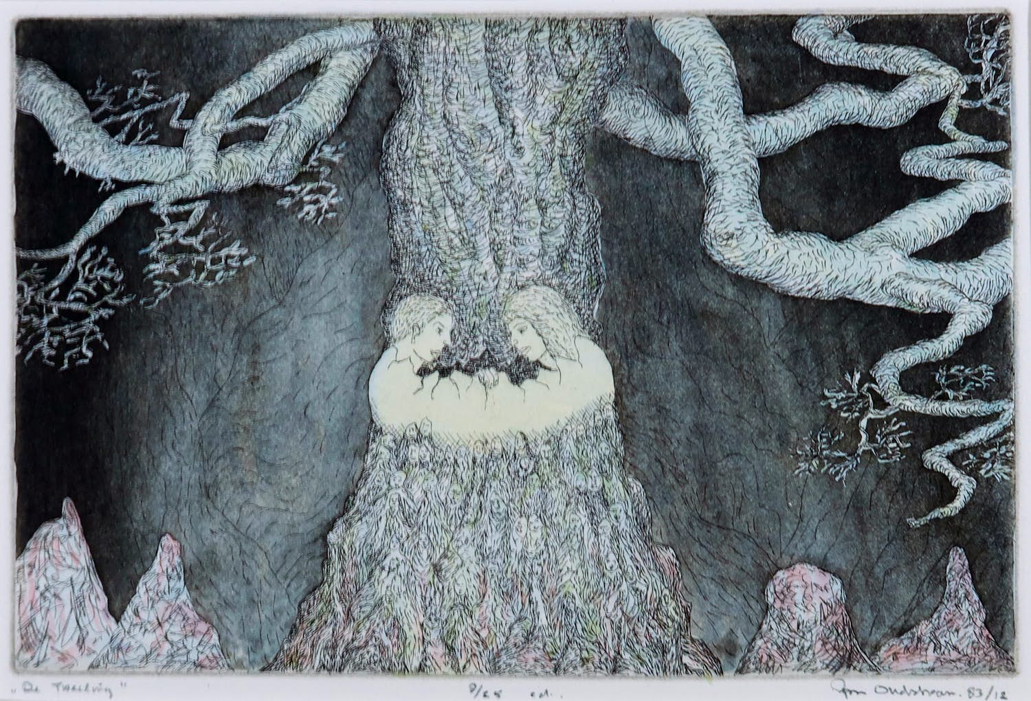 Frank Oudshoorn - Ets, De tweeling verkocht voor € 35!