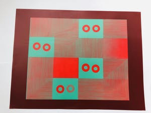 Willem Oorebeek - transparant groen en rood 1993 kopen? Bied vanaf 55!