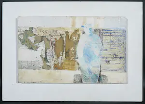 Jan van Eyck - Gemengde techniek op paneel, Blauwe figuur I kopen? Bied vanaf 1!