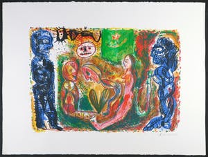 Rik van Iersel - Litho, Nachtelijke ontmoeting kopen? Bied vanaf 1!