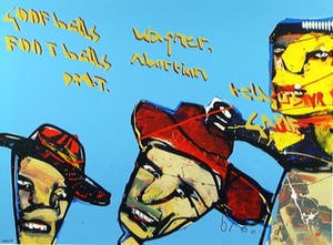 Herman Brood - Kleurenzeefdruk GOOFBALLS Handgesigneerd--GROOT!!! kopen? Bied vanaf 1!