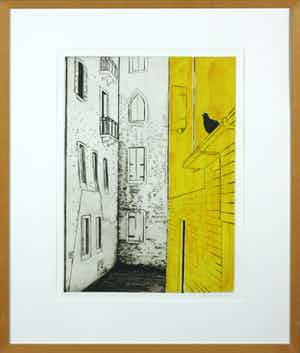 Margeritha Pianarosa - Kleurenets, Venezia 9 - Ingelijst verkocht voor € 70!