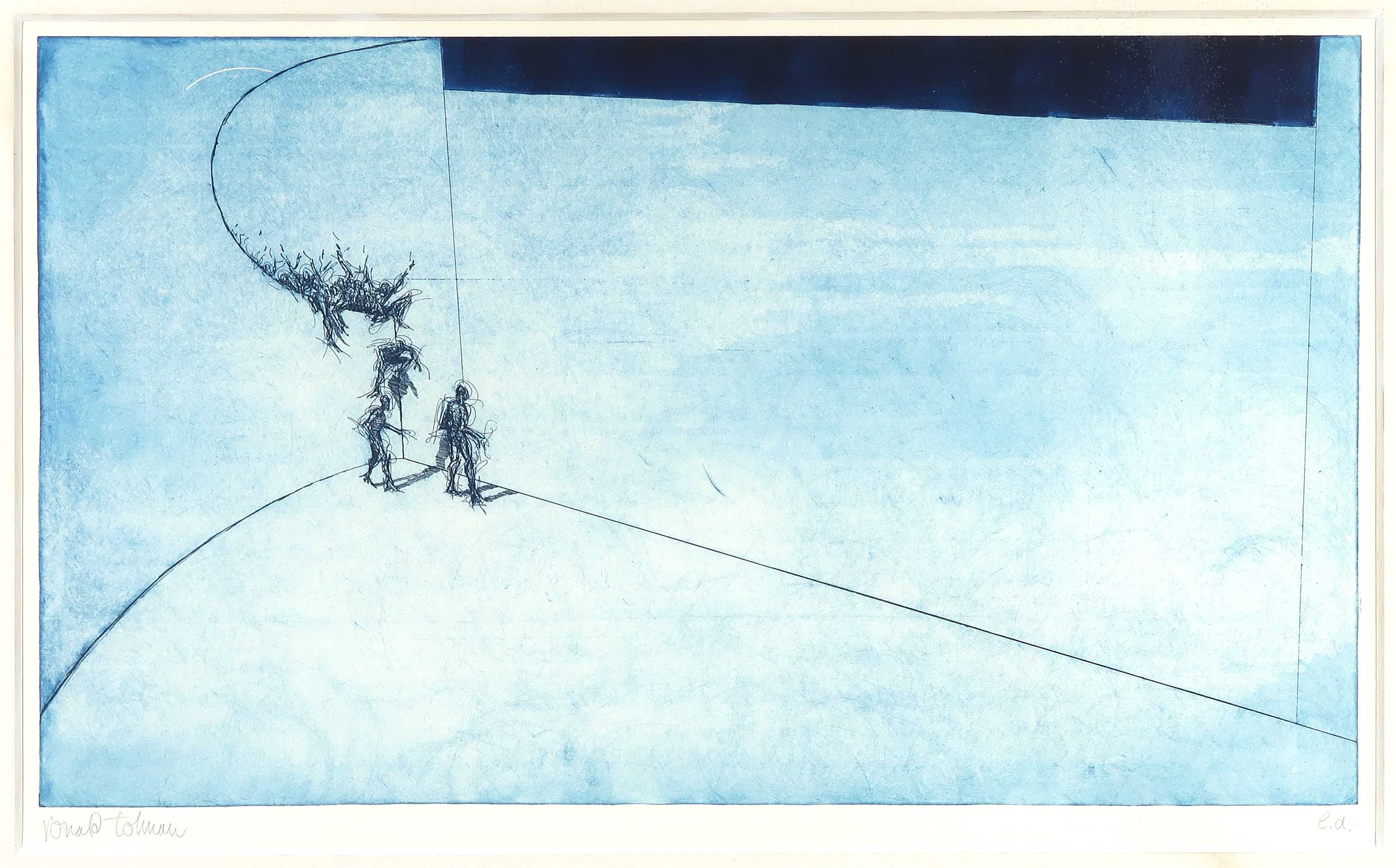 Ronald Tolman - Ets en aquatint, Ruimte - Ingelijst kopen? Bied vanaf 40!