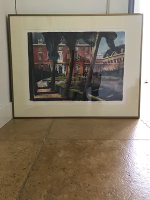 Jeroen Hermkens - litho Slot Zeist (ingelijst) kopen? Bied vanaf 150!