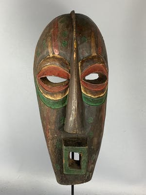 Luba - Tribal used African mask from the Luba - Congo. kopen? Bied vanaf 45!