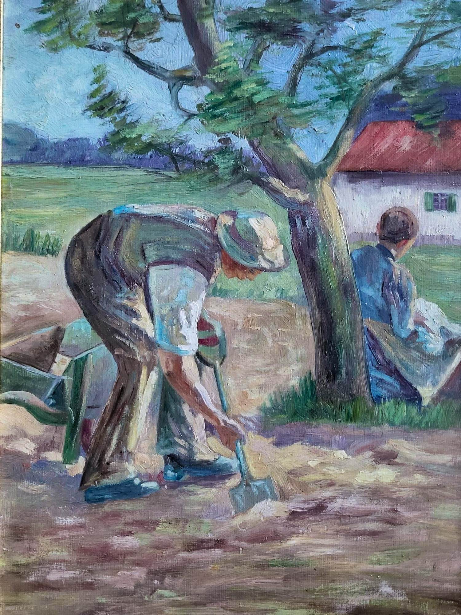 Jozef de Belder - Werk op het platteland in Lier (B) (1914) kopen? Bied vanaf 125!