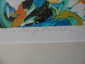 JAS - Zeefdruk, Orange Favorite - Ingelijst kopen? Bied vanaf 35!