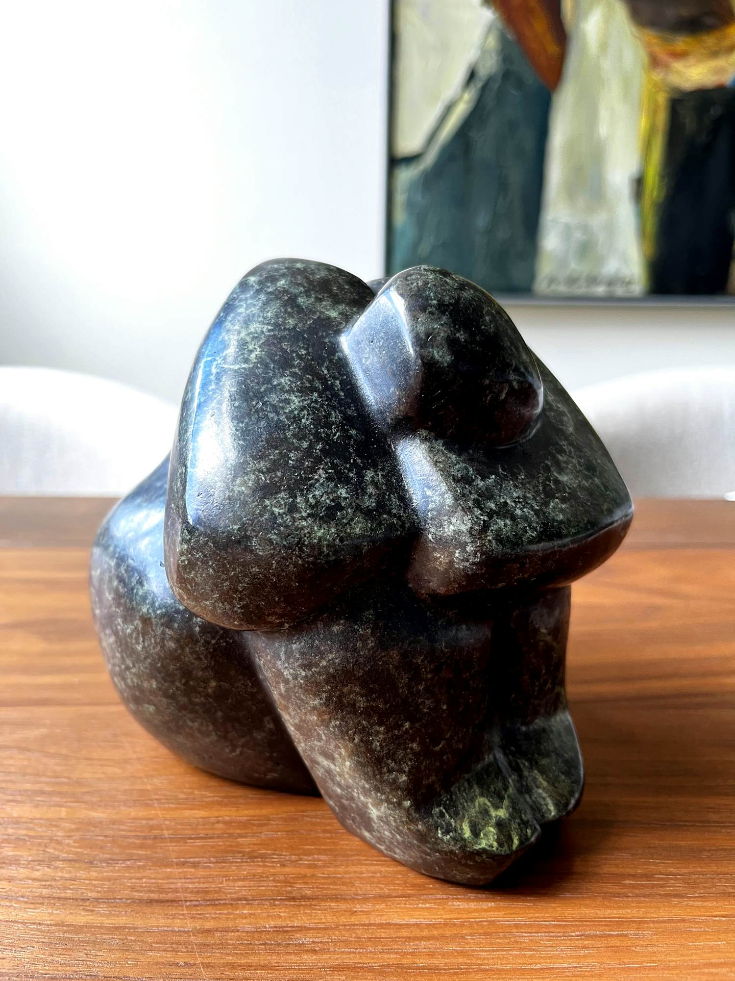 Ati Emmerik - bronzen sculptuur - Niemand mag mijn tranen zien verkocht voor € 400!