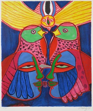 Corneille - Zeefdruk, Splendeur des Tropiques - Ingelijst kopen? Bied vanaf 250!