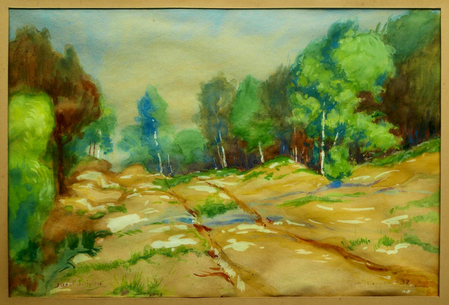 jan-stapper-ingelijste-aquarel-soestduinen-lijst-41-x-51-cm