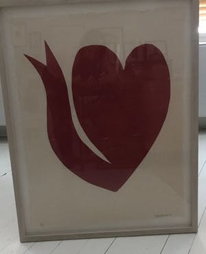 Klaas Gubbels - Hartenkan - gesigneerde houtdruk - 2007 kopen? Bied vanaf 500!