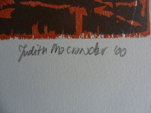 Judith Macrander - Houtsnede , zonder titel. kopen? Bied vanaf 40!