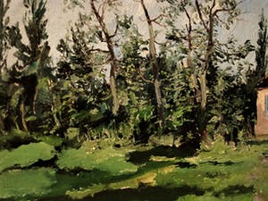 Rene Marie Dujardin - Kunstacademie Antwerpen 1935 - olieverf - "Voorjaar in de Kempen" gesigneerd kopen? Bied vanaf 10!