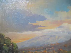 Frederik Anton Kievits - Java Berggezicht met Sawah's kopen? Bied vanaf 400!