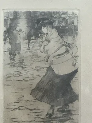 Piet van der Hem - Ets Place de Clichy Parijs kopen? Bied vanaf 195!