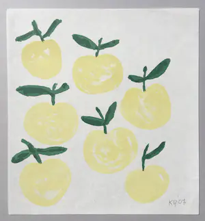 Klaas Gubbels - litho op handgeschept papier ‘Appels’ - 2007 kopen? Bied vanaf 145!