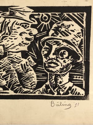 Herman Bieling - Vier houtsneden kopen? Bied vanaf 40!