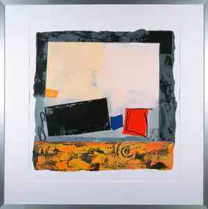 Jos Verwiel - Zeefdruk, Table I - Ingelijst (Groot) verkocht voor € 50!