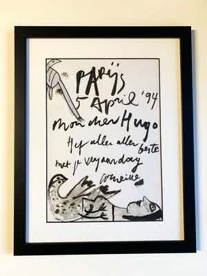 Corneille - "Mijn beste Hugo Claus - Parijs 5 april '94 verkocht voor € 990!