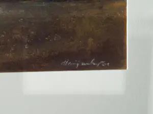 Harry van Kuyk - Erg mooie pastel ""Gezicht over de Groenlanden - Ooij" - 2004 - gesigneerd kopen? Bied vanaf 64!