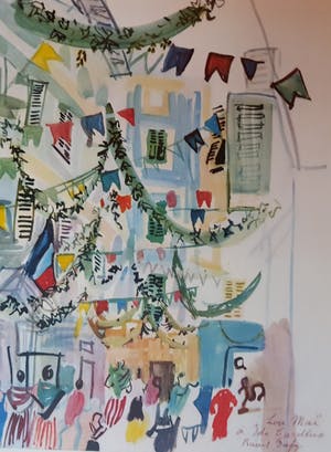 Raoul Dufy - Bevlagde straat in Nizza 1928, litho kopen? Bied vanaf 65!