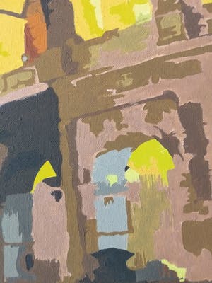 Niet of onleesbaar gesigneerd - Colosseum te Rome bij nacht kopen? Bied vanaf 1!