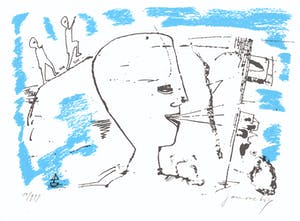 Jan Voets - Blazend gezicht + Blanzende man kopen? Bied vanaf 1!