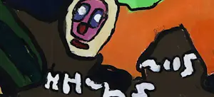 Hans Hartman - Acryl op papier, Zonder titel - Ingelijst kopen? Bied vanaf 40!