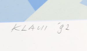 Hans Klaui - Zeefdruk, Geometrische abstractie kopen? Bied vanaf 1!