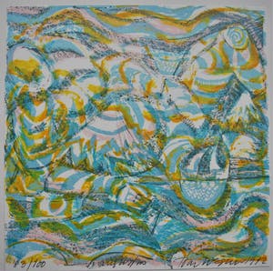 Toon Wegner - Augustus - kleurenlitho - extra tentoonstellingsgids kopen? Bied vanaf 30!