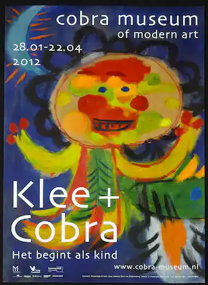Paul Klee - affiche Klee + Cobra Het begint als kind - 2012 cobra museum verkauft für € 1!