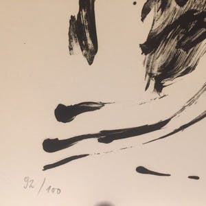 Günther Uecker - Wer wirft den ersten Stein kopen? Bied vanaf 650!