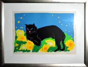 Walasse Ting - Black Cat kopen? Bied vanaf 275!
