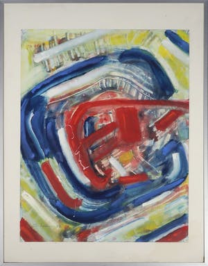 Christine Spierings - Gouache op papier, Sound - Ingelijst kopen? Bied vanaf 10!