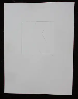 Harry van Kuyk - Reliefdruk, Geometrische diepdruk - 1972 kopen? Bied vanaf 175!