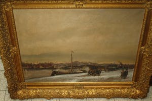 Cor Noltee - figuren en boten aan de kade kopen? Bied vanaf 650!